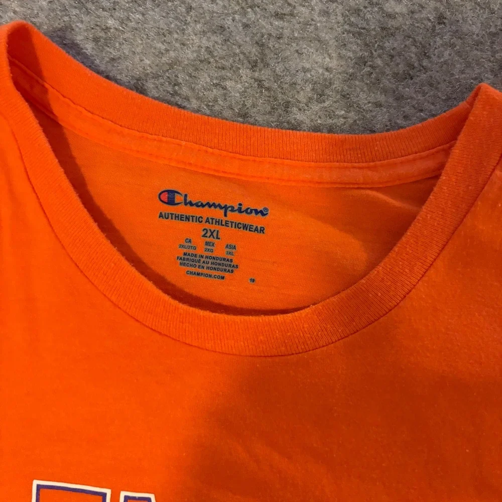 Champion Clemson Tigers Mens 2XL Orange Short Sleeve Graphic T-Shirt NCAA Sports - Picture 4 of 8
